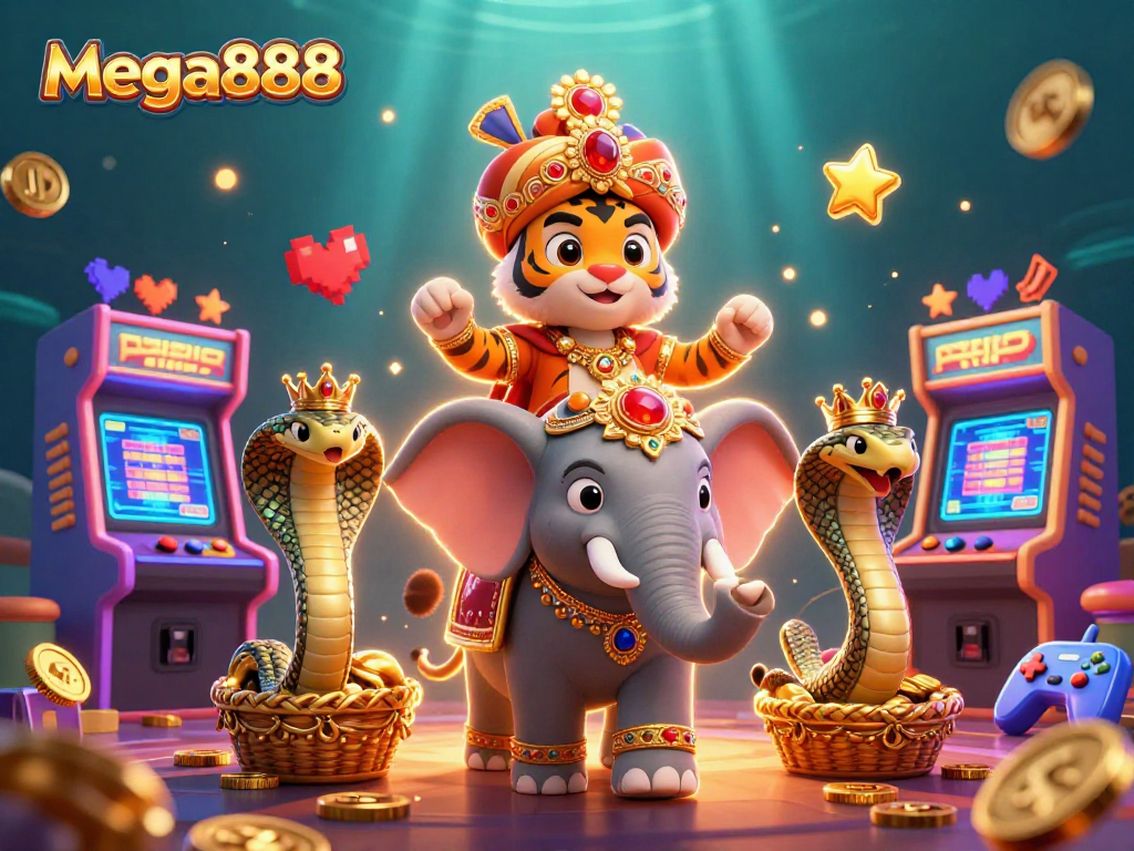 Bermain mega888 di laman kasino dengan pelbagai mesin slot dan elemen permainan menarik.