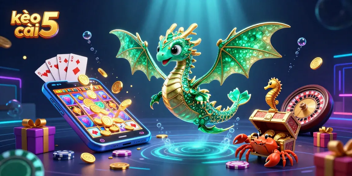 Experience thrilling games with kèo nhà cái 5 in an engaging underwater casino fantasy scene.